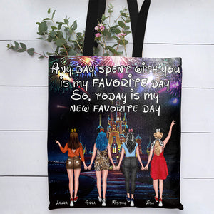 Any Day Spent With You Is My Favorite Day, Personalized Tote Bag, Gifts for Besties, Wonderland Trip with Friends - Tote Bag - GoDuckee