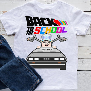 Personalized Gifts For Kids, Back To Lego School, Racing Car, Custom Name Youth Shirt - Shirts - GoDuckee