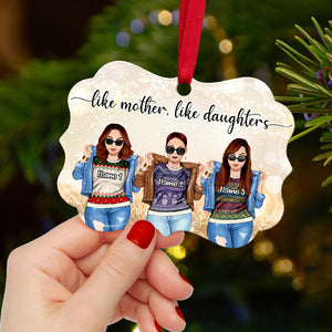 Like Mother Like Daughter - Personalized Benelux Ornament - Gift for Jean Girl, Afro Girls - Ornament - GoDuckee