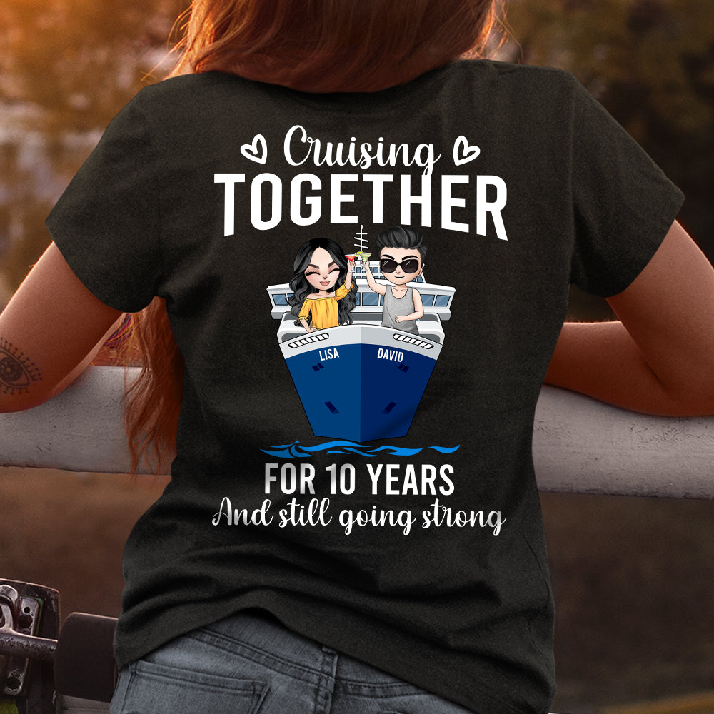 Personalized Cruising Couple Shirts - Cruising Together and Still Going Strong - Shirts - GoDuckee