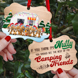 Camping If You Think I'm Nutty - Personalized Ornament - Gift for Outdoorsy People - Ornament - GoDuckee
