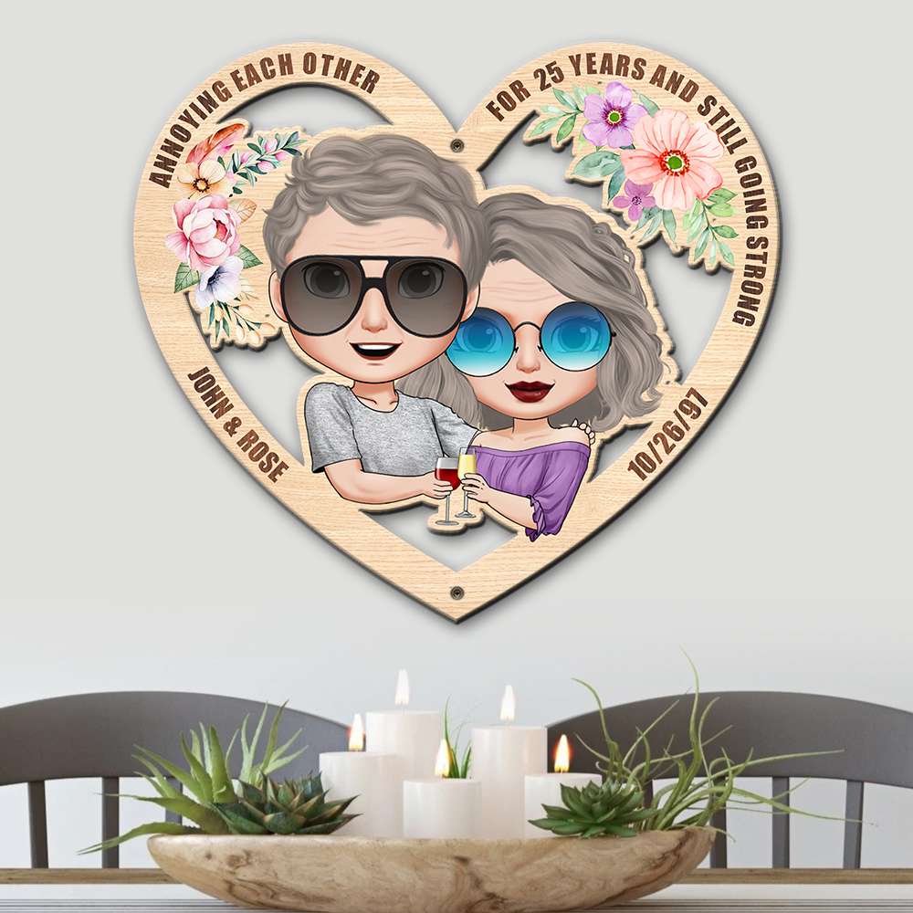 Every Love Story Is Beautiful But Ours Is My Favorite, Personalized Wood Sign, Gifts for Him/Her - Wood Sign - GoDuckee