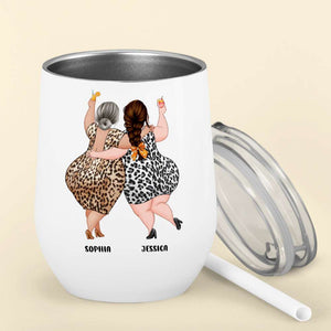 Like Mother Like Daughter, Personalized Wine Tumbler, Funny Mom And Daughter Wine Tumbler, Mother's Day Gift, Birthday Gift For Mom - Wine Tumbler - GoDuckee