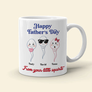 Dad, Thank You For Not Making Mom Swallow Us - Father's Day Gift - Father's Day Mug - Personalized Funny Coffee Mug - Gift For Dad - Coffee Mug - GoDuckee