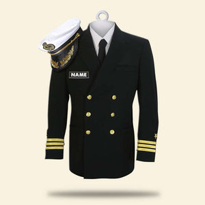 Navy Uniform - Personalized Christmas Ornament - Ornament - GoDuckee
