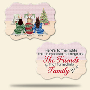 Friends That Turned Into Family - Personalized Ornament - Ornament - GoDuckee