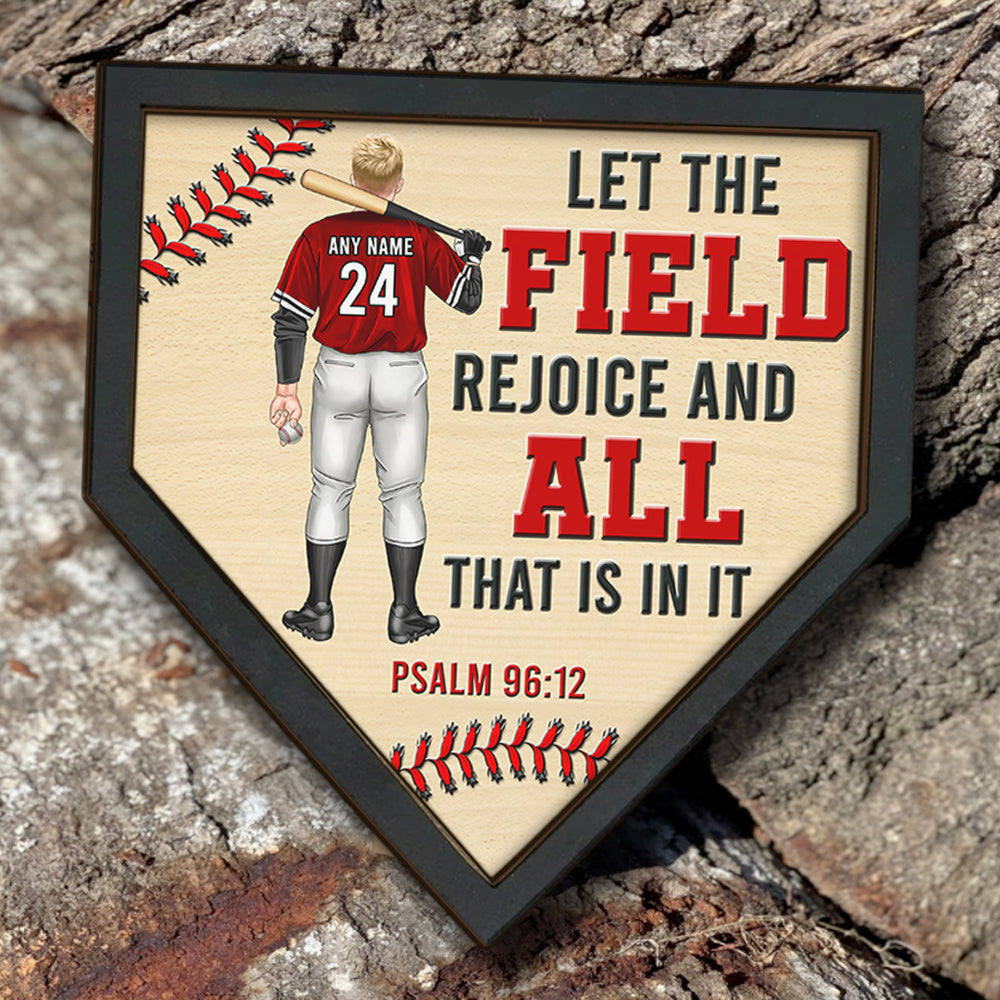 Buy Baseball Personalized Wooden Picture Frame - Center Gifts