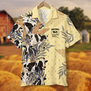 Dairy Farm Personalized Hawaiian Shirt, Gift For Farmer This Summer - Hawaiian Shirts - GoDuckee