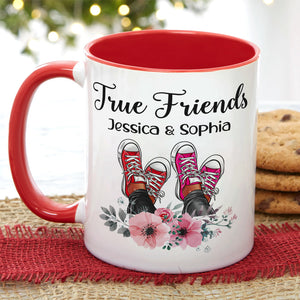 True Friends Personalized Mug, Gift For Friends - Coffee Mug - GoDuckee