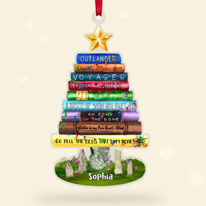 Personalized Book Titles Ornament, Christmas Tree Decor - Ornament - GoDuckee