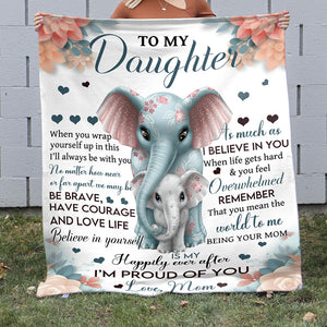 Being Your Mom Is My Happily Ever After, Personalized Blanket, Gift For Family Members. - Blanket - GoDuckee