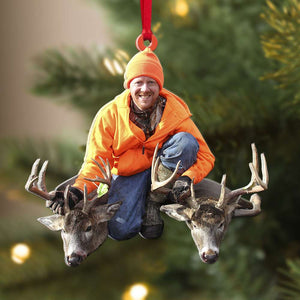 Hunting Moment Personalized Ornament - Upload Image - Ornament - GoDuckee