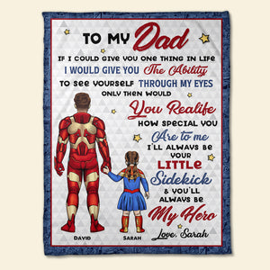 Family Gift For Dad 01ACLI040423TM Personalized Blanket - Blanket - GoDuckee
