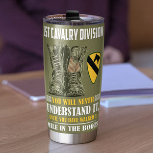 I Walked The Walk Personalized Veteran Tumbler Cup Gift For Him - Tumbler Cup - GoDuckee