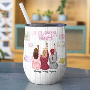 Me & My Girls Are Made Of Whiskey & Ice - Personalized Friends Tumbler - Gift For Friends - Wine Tumbler - GoDuckee