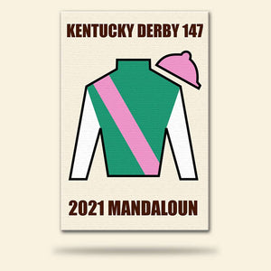 Horse Racing Kentucky Derby Poster - Custom Number, Name - Poster & Canvas - GoDuckee