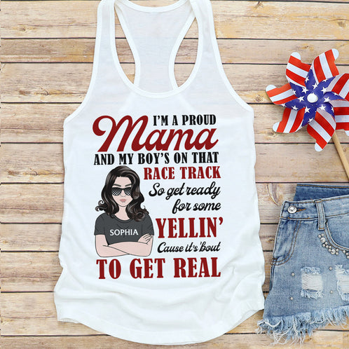 Get Ready for Some Yellin' Cause It's 'Bout To Get Real, Personalized Shirt for Racing Family Members - Shirts - GoDuckee