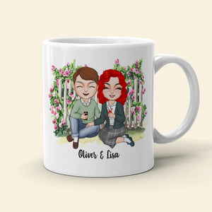 If I Had A Flower For Every Time I Thought Of You Personalized Couple Mug, Gift For Couple - Coffee Mug - GoDuckee