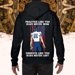 American Football Practice Like You Have Never Won, Personalized Shirt - Shirts - GoDuckee