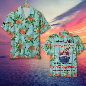 Husband And Wife Cruising Partners For Life, Couple Casual Shirt Hawaiian Shirt - Hawaiian Shirts - GoDuckee