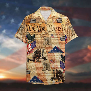 Veteran We the people Hawaiian Shirt, Aloha Shirt - Hawaiian Shirts - GoDuckee