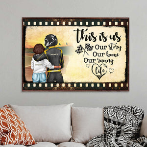 Personalized Racing Couple - Film Frame Canvas Prints - This Is Us, Our Story, Our Home, Our Racing Life dtracing2104 - Poster & Canvas - GoDuckee