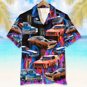 If Your Car Doesn't Scare You A Little It's Not Fast Enough, Custom Drag Racing Car Photo Hawaiian Shirt, Gift For Racing Lovers - Hawaiian Shirts - GoDuckee