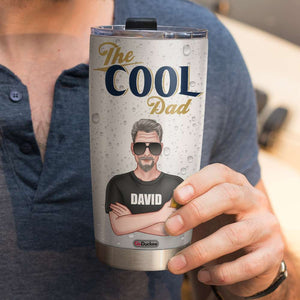 The Cool Dad A Fine Man, Personalized Tumbler, Gifts for Dad, Grandpa, Beer Drinker - Tumbler Cup - GoDuckee
