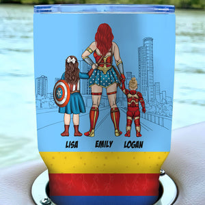 Every Hero Needs Sidekicks Personalized Tumbler Cup, Family Gift-1ACTI090223 - Drinkware - GoDuckee