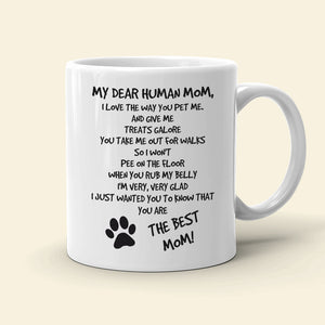 I Love The Way You Pet Me, Dad Mom Pet Lover Personalized Coffee Mug White Mug, Gift For Dad Mom - Coffee Mug - GoDuckee