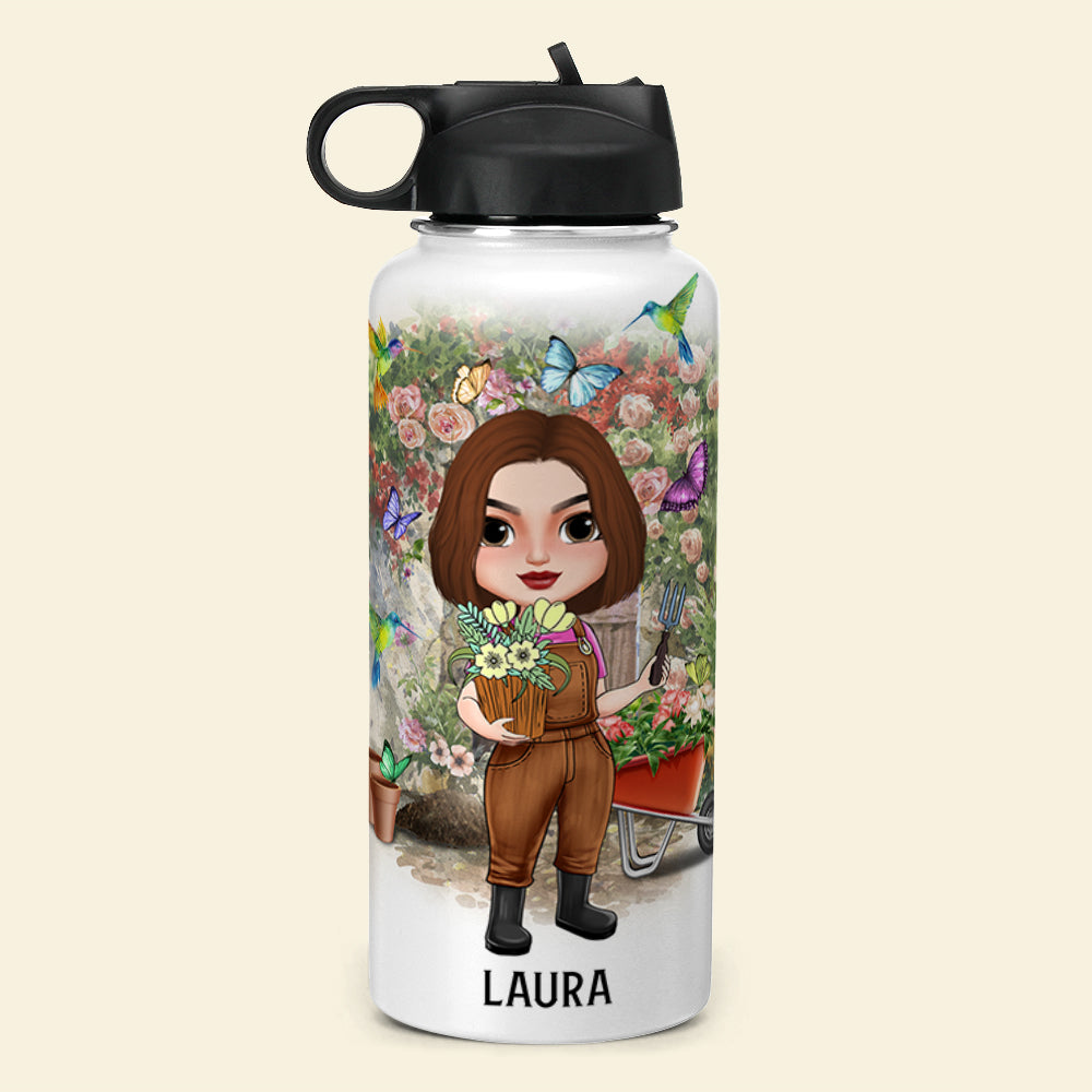 And Into The Garden I Go To Lose My Mind and Find My Soul, Personalized Water Bottle, Gifts for Gardening Lovers - Water Bottles - GoDuckee