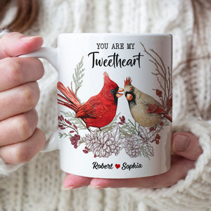 You're My Tweetheart Personalized Bird Couple Mug, Gift For Couple - Coffee Mug - GoDuckee