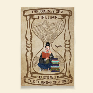 The Journey Of A Lifetime, Girl Book Lover Canvas Poster, 03BHDT130223TM - Poster & Canvas - GoDuckee