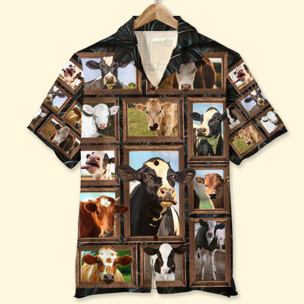 Cattle Farm Hawaiian Shirt, Aloha Shirt, Gift For Farming Lovers - Hawaiian Shirts - GoDuckee