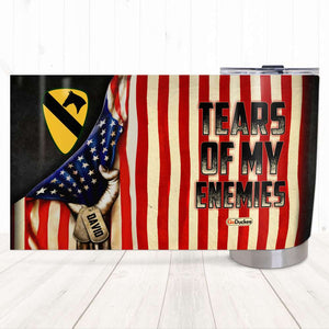 Tears Of My Enemies, Personalized Tumbler, Military Gifts - Tumbler Cup - GoDuckee