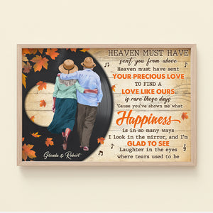 Personalized Fall Season Canvas Print, You've Shown Me What Happiness Is, Romantic Couple Home Decor - Poster & Canvas - GoDuckee