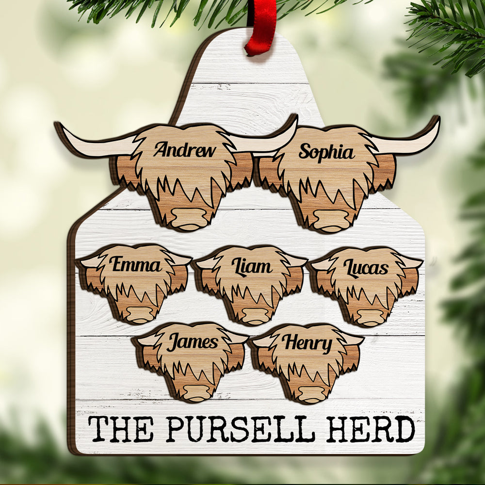Personalized Family Farmhouse Ornament, Christmas Tree Decor - Ornament - GoDuckee