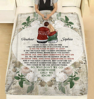 Couple Somewhere Only We Know, Personalized Blanket, Gift For Couples - Blanket - GoDuckee