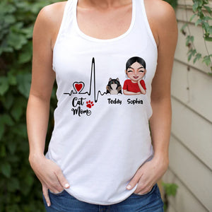 Cat Mom Personalized Cat Mom Shirt, Gift For Cat Lovers - Shirts - GoDuckee