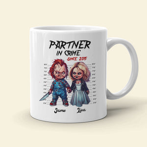 Partner in Crime, Till Murder Couple Do Us Part, Personalized Mug, Couple Gift - Coffee Mug - GoDuckee