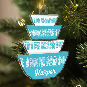 Personalized Pyrex Ornament, Christmas Tree Decor - Ornament - GoDuckee