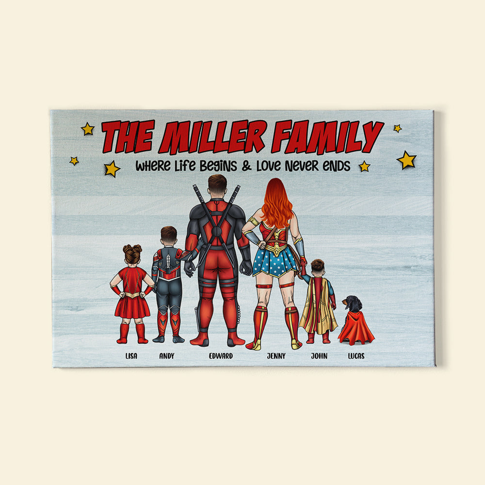 Family 03NALI240323TM Personalized Canvas Print - Poster & Canvas - GoDuckee
