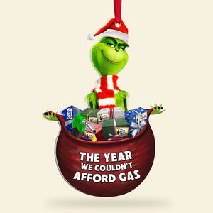 The Year We Couldn't Afford Gas Personalized Gas Inflation Ornament, Christmas Tree Decor - Ornament - GoDuckee