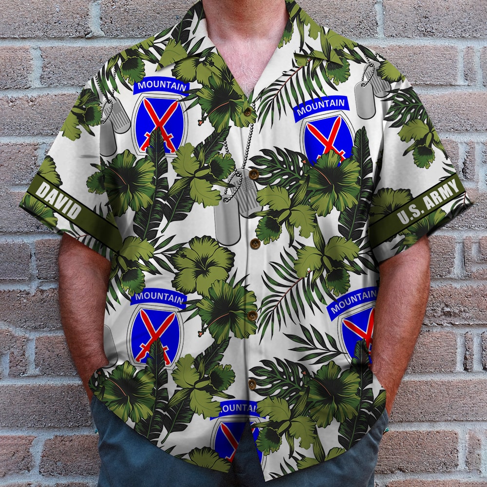 Personalized Hawaiian Shirts Floral Tropical Branch Hawaiian Shirt For  Military Veteran Hk10 Trhn