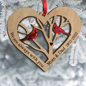 I Am Always With You Personalized Heaven Cardinal Ornament, Christmas Tree Decor hso0811 - Ornament - GoDuckee