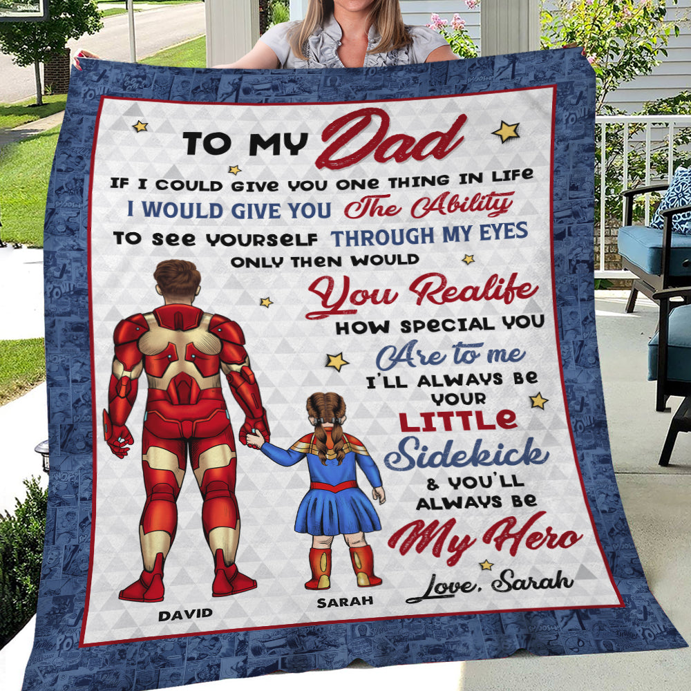 Family Gift For Dad 01ACLI040423TM Personalized Blanket - Blanket - GoDuckee