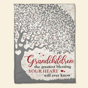 Grandchildren Gift, Grandma Personalized Blanket, Gift For Mother's Day - Blanket - GoDuckee