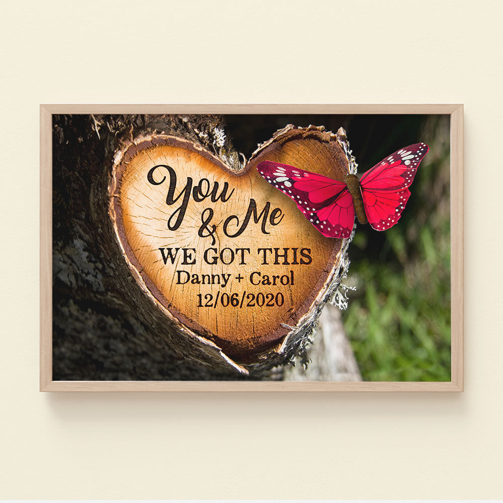 You & Me We Got This Personalized Couple Canvas Print, Gift For Couple - Poster & Canvas - GoDuckee