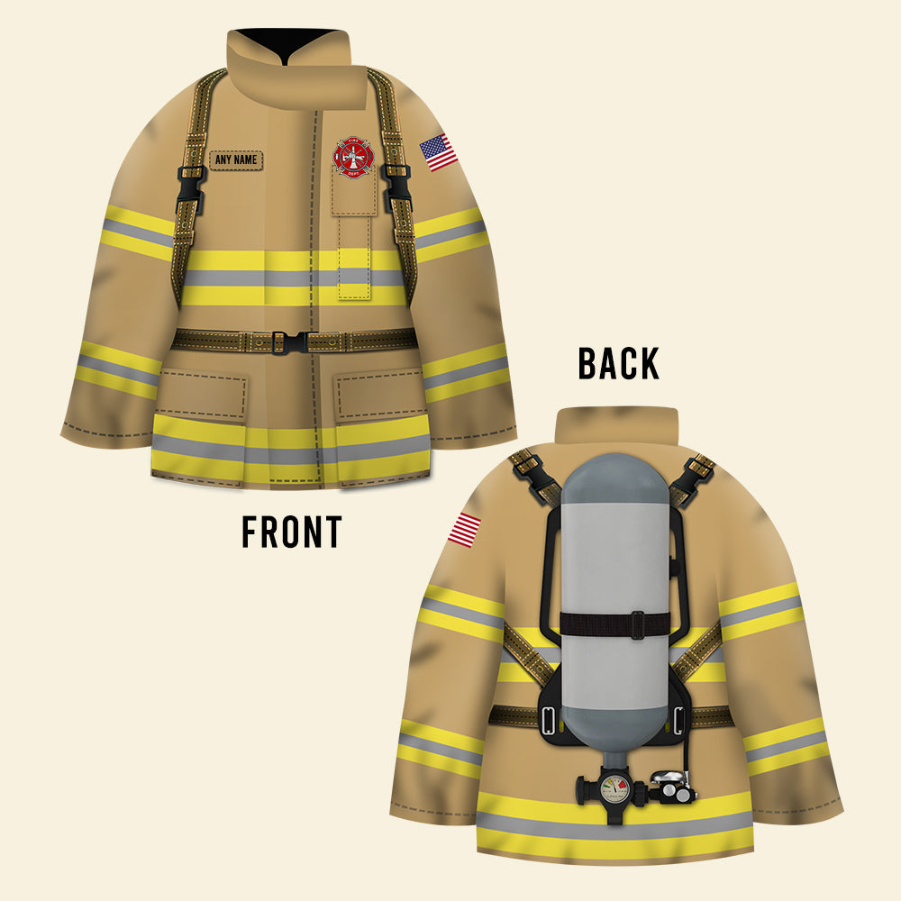 Personalized Firefighter Uniform Pillow - Custom Logo, Name - Pillow - GoDuckee