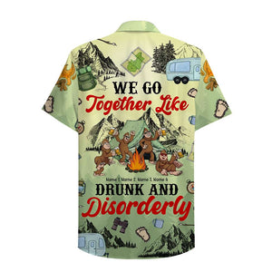 We Go Together Like - Camping Bigfoot - Personalized Hawaiian Shirt - Gift For Friends - Hawaiian Shirts - GoDuckee